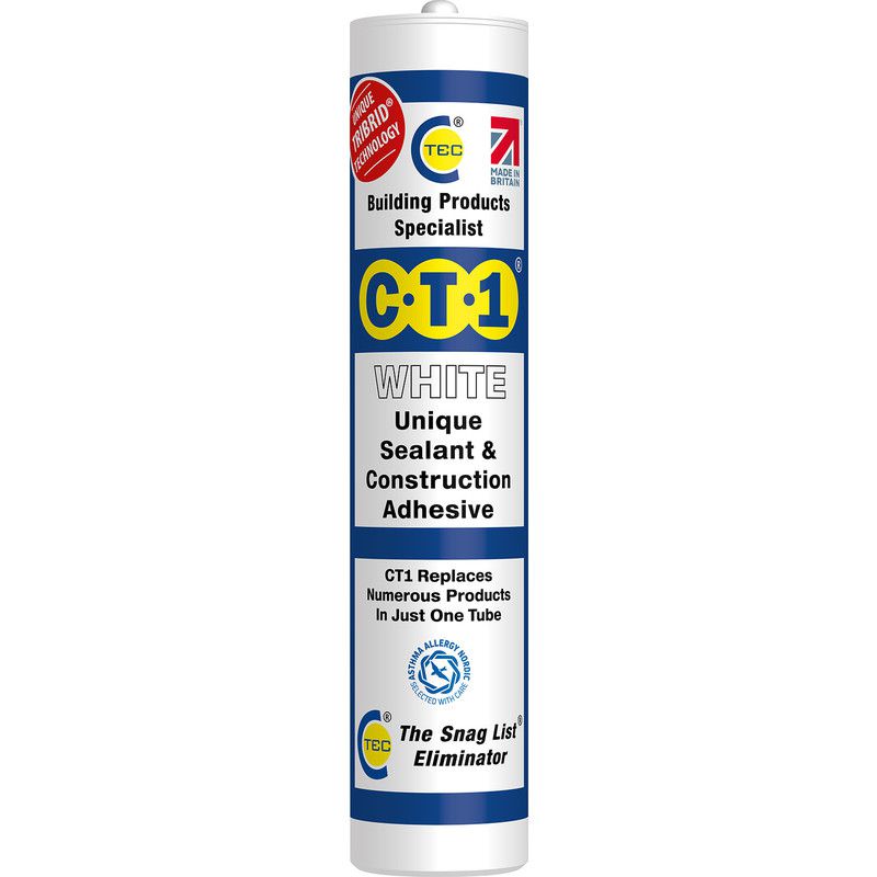 CT1 Sealant & Adhesive 290ml - White - RAL9003 Main Image