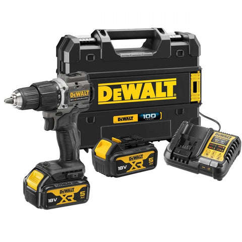 DEWALT DCD100P2T 100 Year Combi Drill 18V 2 x 5.0Ah Li-ion Main Image