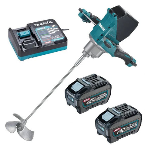 Makita UT001GT201 40v 40Vmax XGT Brushless Mixer -  2x 5.0Ah Batteries and Charger Main Image