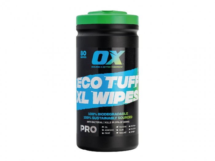 OX Biodegradable Eco Wipe - Tub of 80 Main Image