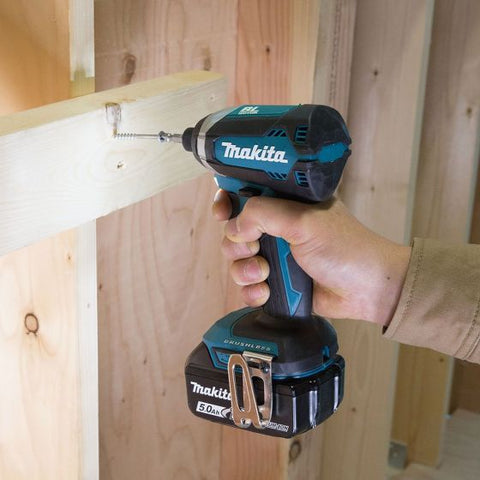 MAKITA DLX2460TJ 18V LXT BRUSHLESS COMBI DRILL & IMPACT DRIVER COMBO KIT INC 2X 5.0AH BATTS