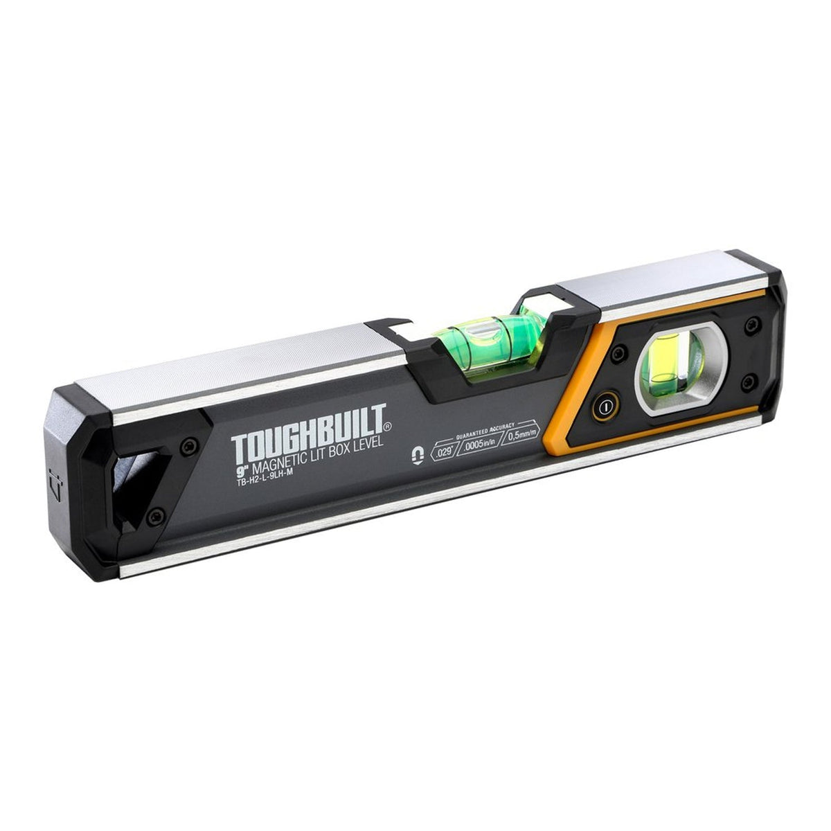 Toughbuilt 23cm Magnetic Lit Box Level TB-H2-L-M23LH-M Main Image