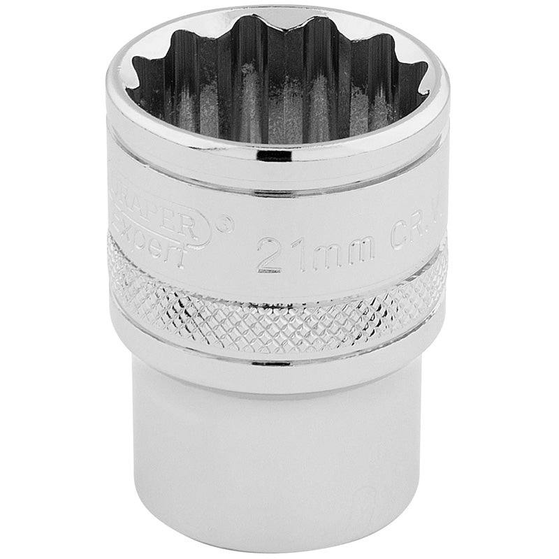 Draper HI-TORQ 12 Point Socket, 1/2  Sq. Dr., 21mm Main Image