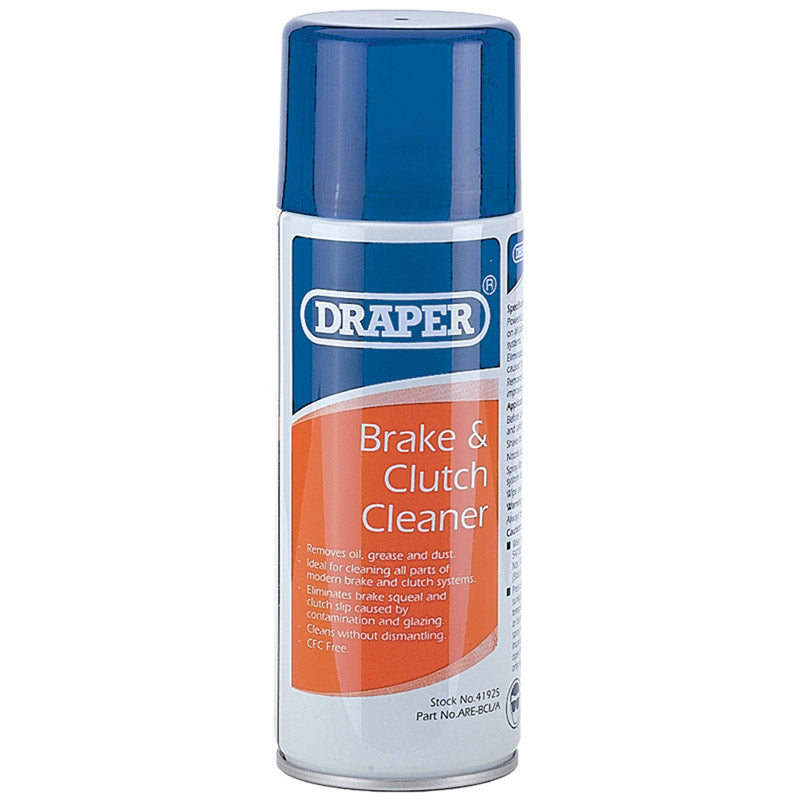 Draper Brake and Clutch Cleaner Spray, 400ml Main Image