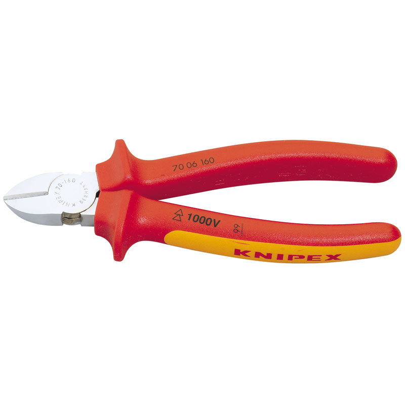 Draper Knipex 70 06 160 SBE Fully Insulated Diagonal Side Cutter, 160mm Main Image