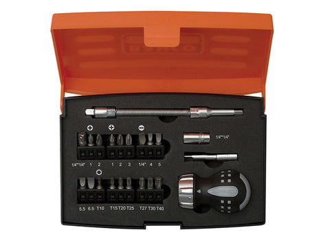 Bahco Stubby Ratchet Screwdriver Set, 22 Piece-808050S-22 Main Image