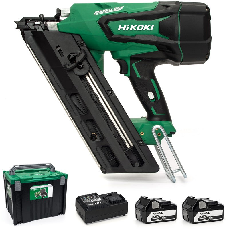 HiKOKI NR1890DBCL/JP First Fix Clipped Head Nailer 2x5.0 Amp Batteries Main Image