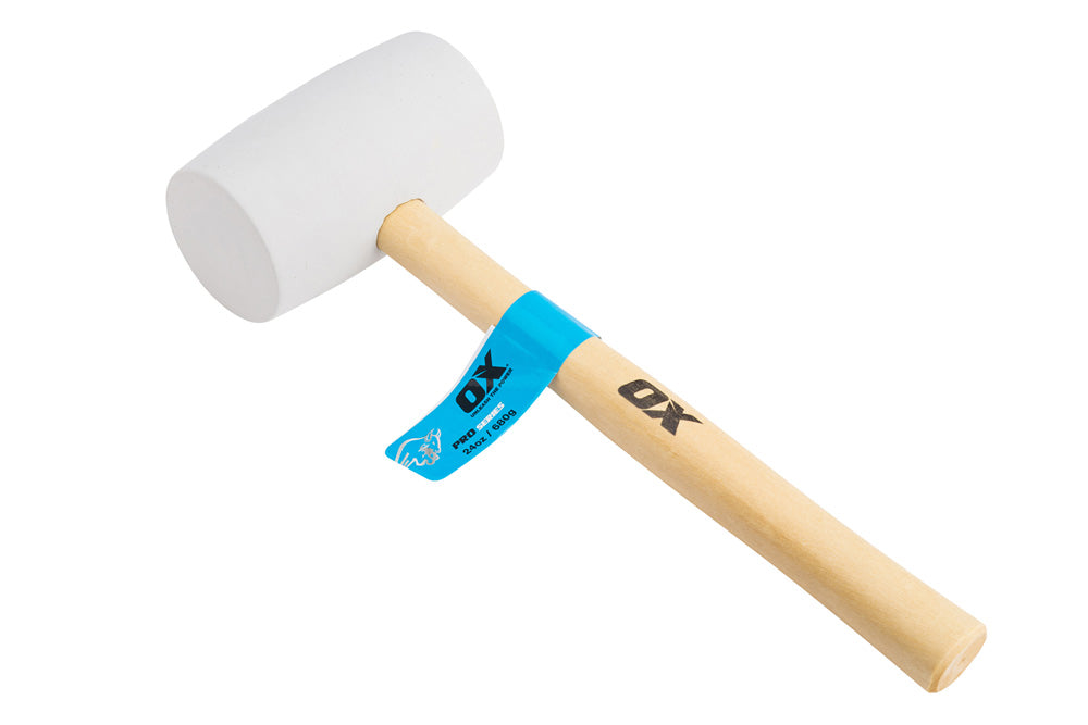 OX Pro White Rubber Mallet - 24 oz - OX-P081824 Main Image