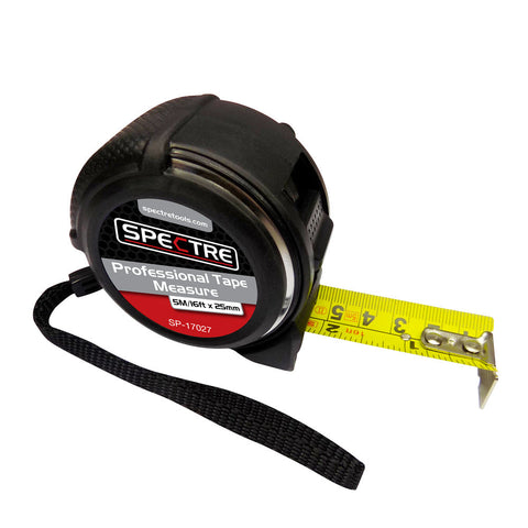 Spectre Professional 5M/16ft x 25mm Dual-Marked Steel Tape Measure (SP-17027) Main Image