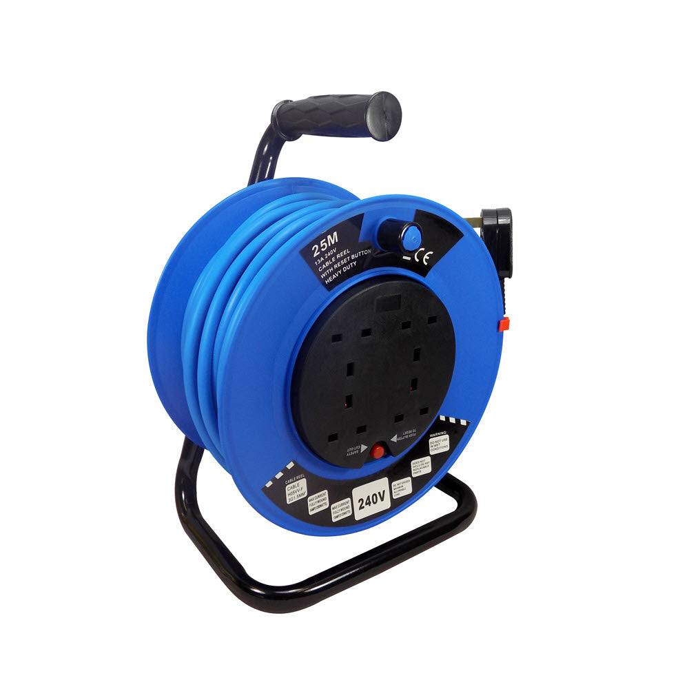 Spectre 25 metre x 1.5mm Core 230V Cable Reel with 4 x 13A Sockets and 13A Plug (SP-17037) Main Image