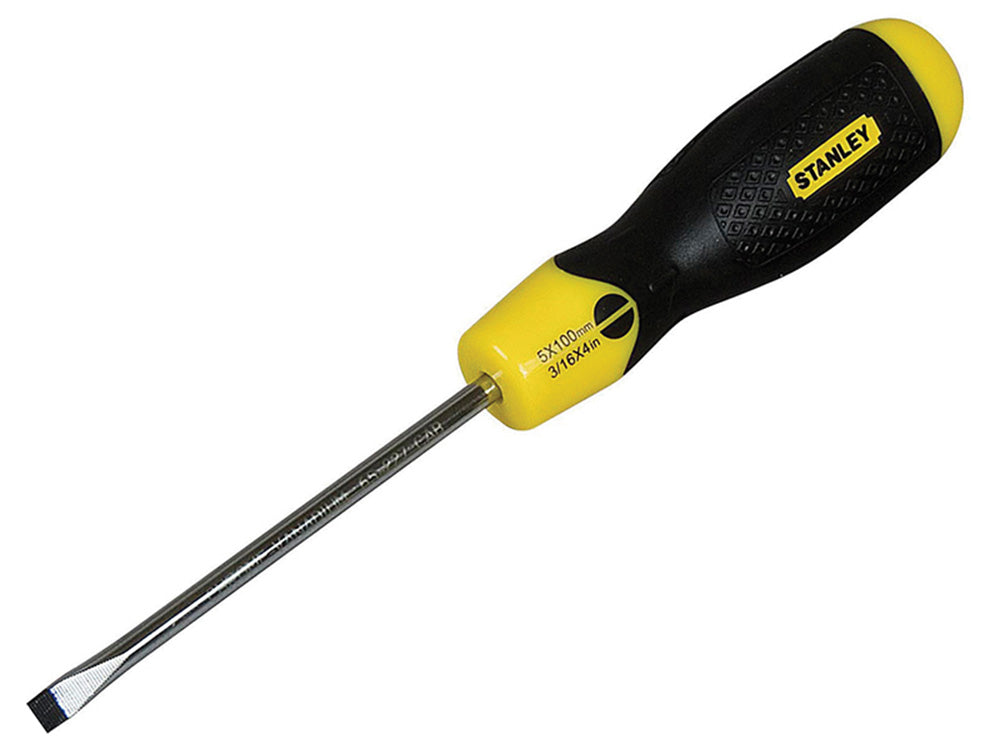 STANLEY Cushion Grip Screwdriver Flared Tip 5 x 100mm-0-64-916 Main Image