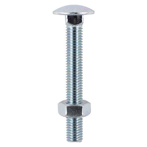 Carriage Bolt (DIN 603) & Hex Nut (DIN 934) - Zinc Main Image