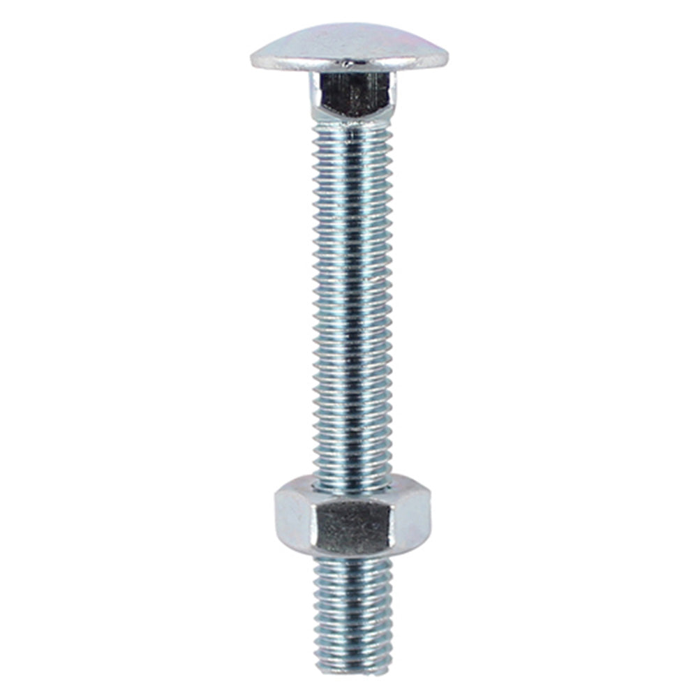 Carriage Bolt (DIN 603) & Hex Nut (DIN 934) - Zinc Main Image