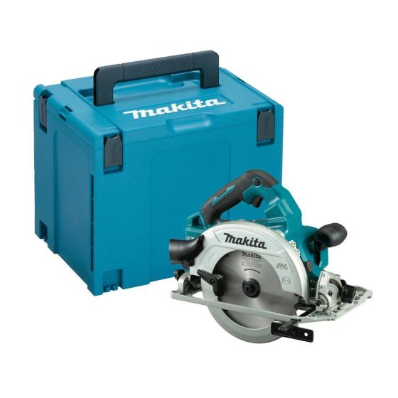 Makita DHS782ZJ Twin 18v LXT Brushless 190mm Circular Saw Body Only In Makpac Carry Case Main Image