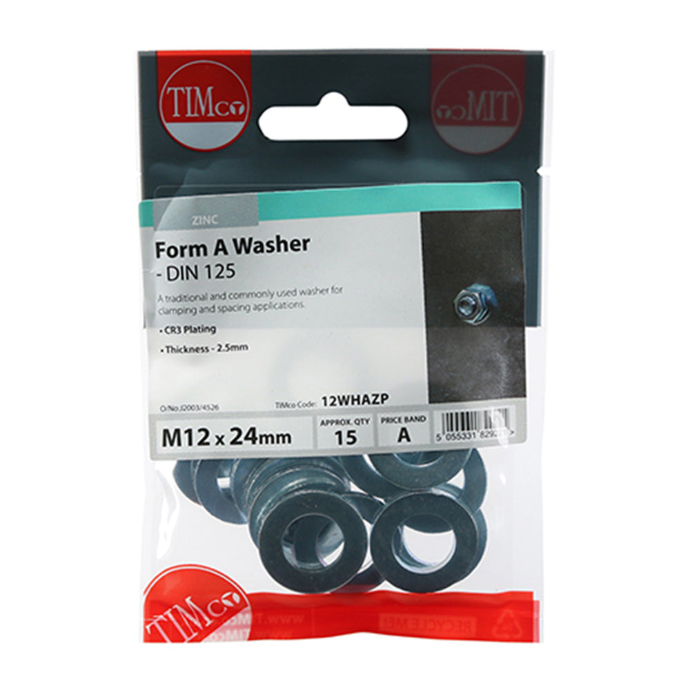Form A Washer (DIN 125-A) - Zinc Main Image