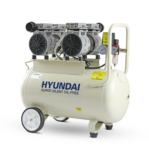 Hyundai 50 Litre Air Compressor, 11CFM-100psi, Oil Free, Low Noise, Electric 2hp - HY27550 Main Image