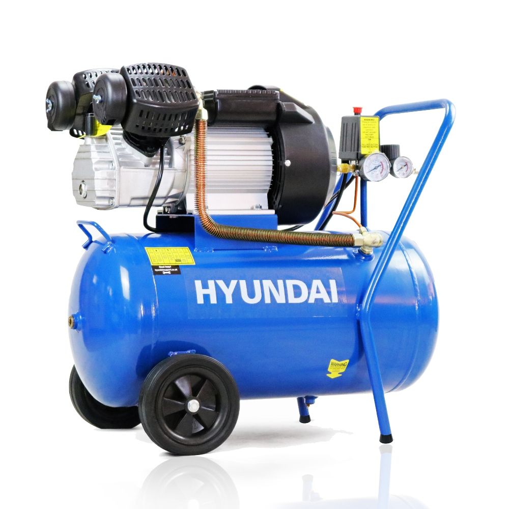 Hyundai 50 Litre Air Compressor, 14CFM-116psi, Direct Drive V-Twin, 3HP - HY3050V Main Image