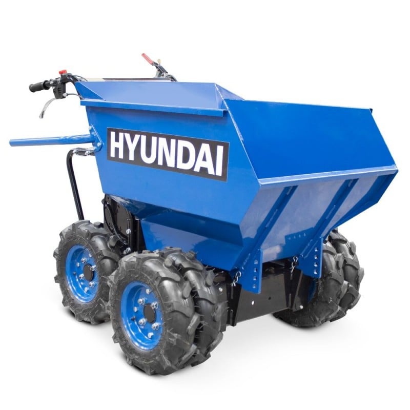 Hyundai 196cc 4-Wheel Drive 500kg Payload Mini Dumper - Power Barrow - HYMD500 Main Image