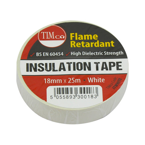 PVC Insulation Tape White 5056110871134 Main Image