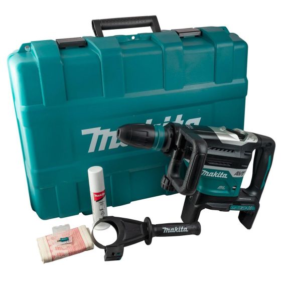 Makita DHR400ZKU Twin 18v SDS MAX Rotary Demolition Hammer with AWS Body Only in Carry Case Main Image