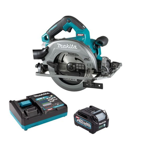 Makita HS004GD103 40v Max XGT AWS Brushless Circular Saw 190mm Inc 1x 2.5Ah Battery Main Image