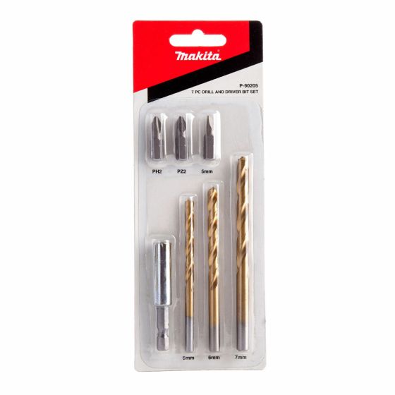 Makita P-90205 Drill & Driver Bit Set x7 Pcs