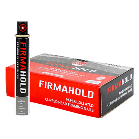 FirmaHold Collated Clipped Head Nails & Fuel Cells - Retail Pack - Plain Shank - Firmagalv