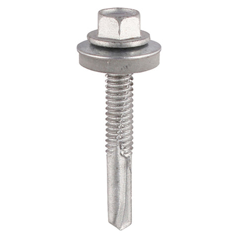 Self-Drilling Screws - Hex - For Heavy Section Steel - Exterior - Silver - With EPDM Washer Main Image