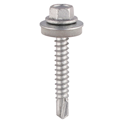 Self-Drilling Screws - Hex - For Light Section Steel - Exterior - Silver - With EPDM Washer Main Image